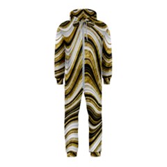 Gold Glitter Marble Background 2 Hooded Jumpsuit (kids) by befabulous