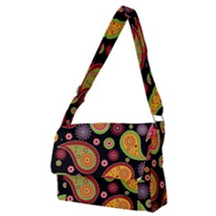 Paisley Pattern Design Full Print Messenger Bag (m) by befabulous