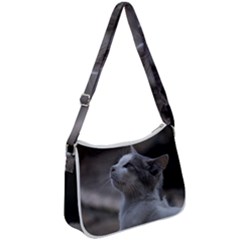 Kitty Zip Up Shoulder Bag by DimitriosArt