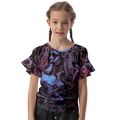 Boho Cthulu Kids  Cut Out Flutter Sleeves by MRNStudios