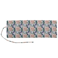 Flowers Pattern Roll Up Canvas Pencil Holder (m) by Sparkle