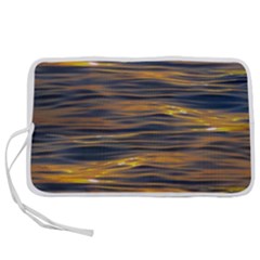 Sunset Waves Pattern Print Pen Storage Case (l) by dflcprintsclothing