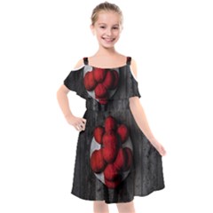 Bollenhut Kids  Cut Out Shoulders Chiffon Dress