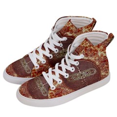 Chartres Double Infinity Antique Mandala Men s Hi-top Skate Sneakers by EDDArt