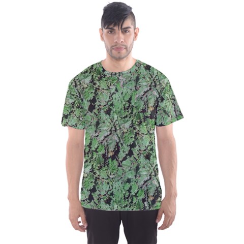 Botanic Camouflage Pattern Men s Sport Mesh Tee by dflcprintsclothing