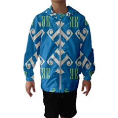 Abstract Pattern Geometric Backgrounds   Kids  Hooded Windbreaker by Eskimos