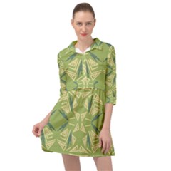 Abstract Pattern Geometric Backgrounds   Mini Skater Shirt Dress