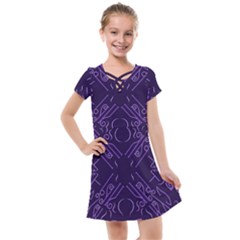 Abstract Pattern Geometric Backgrounds   Kids  Cross Web Dress by Eskimos