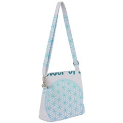 Flower Of Life  Zipper Messenger Bag by tony4urban