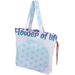 Flower Of Life  Drawstring Tote Bag by tony4urban