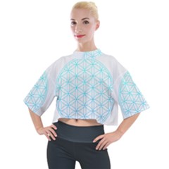 Flower Of Life  Mock Neck Tee by tony4urban