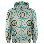 Abstract pattern geometric backgrounds   Men s Zipper Hoodie