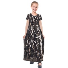 Abstract Light Games 2 Kids  Short Sleeve Maxi Dress by DimitriosArt