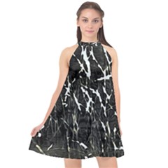 Abstract Light Games 3 Halter Neckline Chiffon Dress  by DimitriosArt