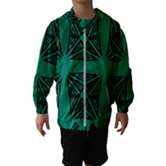 Abstract Pattern Geometric Backgrounds   Kids  Hooded Windbreaker by Eskimos