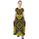 Abstract pattern geometric backgrounds   Kids  Short Sleeve Maxi Dress View1