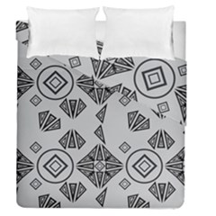 Abstract Pattern Geometric Backgrounds   Duvet Cover Double Side (queen Size) by Eskimos