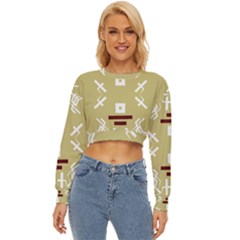 Abstract Pattern Geometric Backgrounds   Lightweight Long Sleeve Sweatshirt