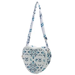 Abstract Pattern Geometric Backgrounds   Heart Shoulder Bag by Eskimos