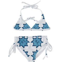 Abstract Pattern Geometric Backgrounds   Kids  Classic Bikini Set by Eskimos