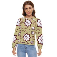 Abstract Pattern Geometric Backgrounds   Women s Long Sleeve Raglan Tee