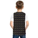 Fern Pattern 2 Black Kids  Basketball Tank Top View2