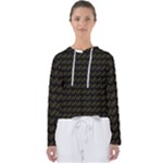 Fern Pattern 2 Black Women s Slouchy Sweat