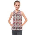 Kawaii Jam Pattern Aqua Kids  Sleeveless Hoodie