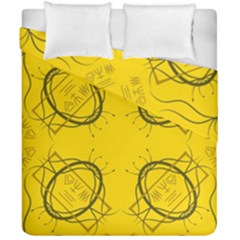 Abstract Pattern Geometric Backgrounds   Duvet Cover Double Side (california King Size) by Eskimos