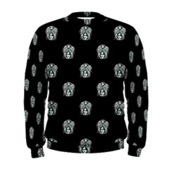 Tribal Mask Motif Drawing Pattern Men s Sweatshirt by dflcprintsclothing