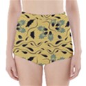 Folk flowers print Floral pattern Ethnic art High-Waisted Bikini Bottoms View1