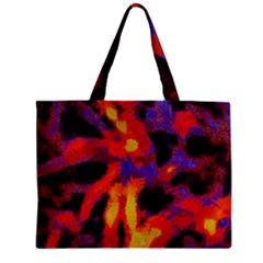 Requiem  Of The Lava  Stars Zipper Mini Tote Bag by DimitriosArt