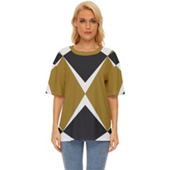 Abstract Pattern Geometric Backgrounds   Oversized Basic Tee