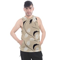 Folk Flowers Print Floral Pattern Ethnic Art Men s Sleeveless Hoodie by Eskimos