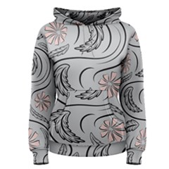 Folk Flowers Print Floral Pattern Ethnic Art Women s Pullover Hoodie by Eskimos