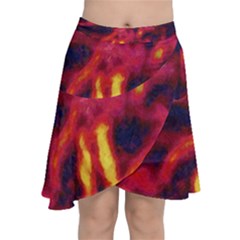 Requiem  Of The Glowing  Stars Chiffon Wrap Front Skirt