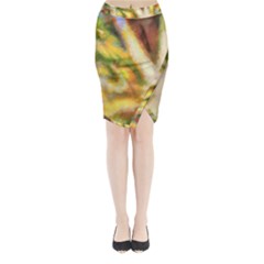 Requiem  Of The Yellow Stars Midi Wrap Pencil Skirt by DimitriosArt