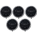 Charcoal Mandala Mini Round Pill Box (Pack of 5) View1