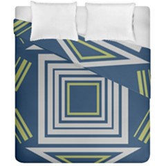 Abstract Pattern Geometric Backgrounds   Duvet Cover Double Side (california King Size) by Eskimos