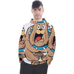 Bulldog-cartoon-illustration-11650862 Men s Pullover Hoodie by jellybeansanddinosaurs