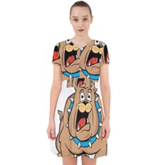 Bulldog-cartoon-illustration-11650862 Adorable In Chiffon Dress by jellybeansanddinosaurs