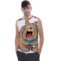 Bulldog-cartoon-illustration-11650862 Men s Regular Tank Top by jellybeansanddinosaurs