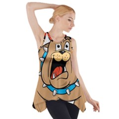 Bulldog-cartoon-illustration-11650862 Side Drop Tank Tunic by jellybeansanddinosaurs