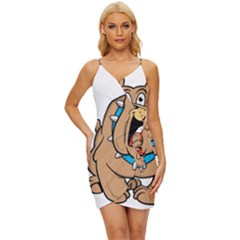 Bulldog-cartoon-illustration-11650862 Wrap Tie Front Dress