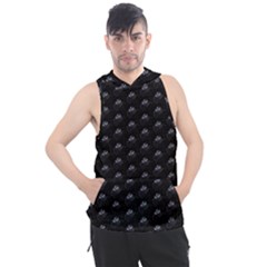 Animal Eyes Close Up Motif Pattern Men s Sleeveless Hoodie by dflcprintsclothing