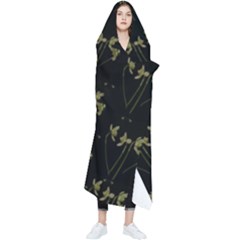 Exotic Snow Drop Flowers In A Loveable Style Wearable Blanket by pepitasart