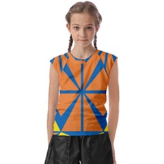 Abstract Pattern Geometric Backgrounds   Kids  Raglan Cap Sleeve Tee