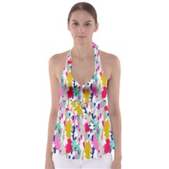 Acryl Paint Babydoll Tankini Top by CoshaArt