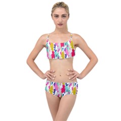 Acryl Paint Layered Top Bikini Set by CoshaArt