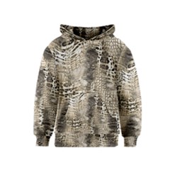 Luxury Snake Print Kids  Pullover Hoodie by CoshaArt